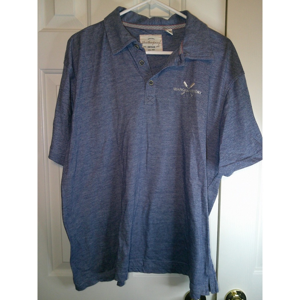 Weatherproof Vintage Shanghai‎ Resort Polo Shirt Short Sleeve XXL